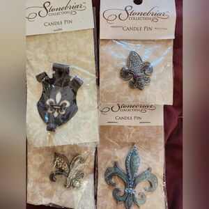 Set of 4 Metal Candle Pins